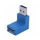 thumbnail image 3 of 5Pcs Ángulo De 90  degree USB3.0 Tipo-A A Adaptador Conector De Extensión, 3 of 9