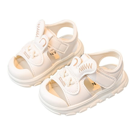LUOGENLI Slippers Slippers for Girls Size 5 Girls Sandals Closed Toe Heels Wedding Party Shoes Sequins Bow for Toddler Kids Slippers Girls Leopard Girls Slippers Size 12T White 17