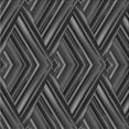 thumbnail image 1 of Ahgly Company Machine Washable Indoor Square Transitional Charcoal Black Area Rugs, 4' Square, 1 of 7