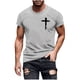 thumbnail image 1 of Tops de Cuello Redondo para las Mujeres Impreso Manga Corta Suéter Casual Blusa Verano Suave, 1 of 5