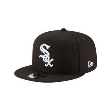 Men's New Era Black Chicago White Sox Team Color 9FIFTY Snapback Hat - OSFA