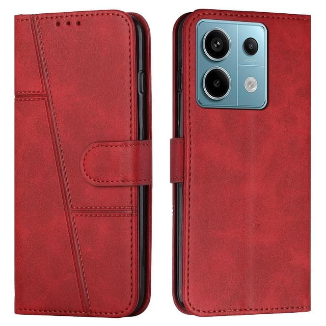 Funda Flip para FOXDOCK Xiaomi Redmi Note 13 Pro 4G – Carcasa delgada y resistente a impactos con soporte para uso diario y profesional
