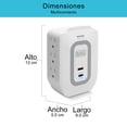 thumbnail image 2 of Multicontacto BLACK+DECKER con Salida USB A y Salida USB C, 2 of 6