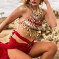 thumbnail image 4 of Cadena de Cuerpo de de Imitación de Múltiples Capas Hecha de Aleación, Cadena de Bikini de Borlas Cadena de Hueco para Discoteca, Disf Fernando Cinturón de cadena de cintura de mujer, 4 of 7