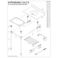 thumbnail image 4 of Kingston Brass KVPK36KAB0 Templeton 36" Black Granite Console Sink with Acrylic Legs and Shelf (8-Inch, 3-Hole), Black Granite/Matte Black, 4 of 5