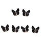 thumbnail image 5 of 6x Cubiertas de botones de mariposa Accesorios de ropa Suministros de moda brillantes Esmoquin Negro, 5 of 9