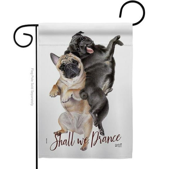 Angeleno Heritage G135562-BO Shall we Dance Animals Dog 13 x 18.5 in. Double-Sided Decorative Vertical Garden Flags for House Decoration Banner Yard Gift