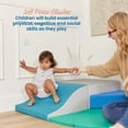 thumbnail image 3 of ECR4Kids SoftZone Adventurer's Summit Slide Climber, Foam Playset, Contemporary, 4-Piece, 3 of 9