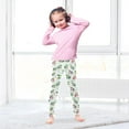 thumbnail image 5 of joogoo Girls' Leggings Cartoon Frogs Green Yoga Pants 4T, 5 of 8