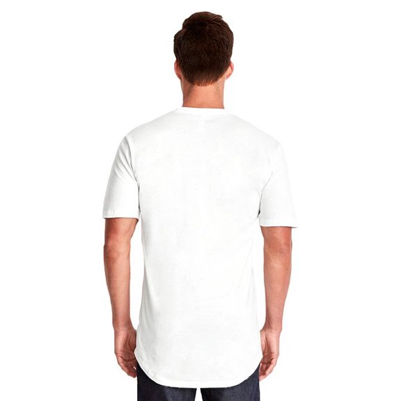 Next Level Men's Cotton Long Body Urban T-Shirt, White - 4XL