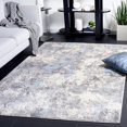thumbnail image 1 of Safavieh Lagoon Collection LGN521G Modern Abstract Non-Shedding Stain Resistant Living Room Bedroom Area Rug, 5'5" x 7'7", Light Grey/Light Blue, 1 of 2