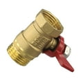 thumbnail image 5 of 1/2" Heavy Duty Brass Garden Hose Shut Off Valve for Maximum Water Flow, 5 of 11