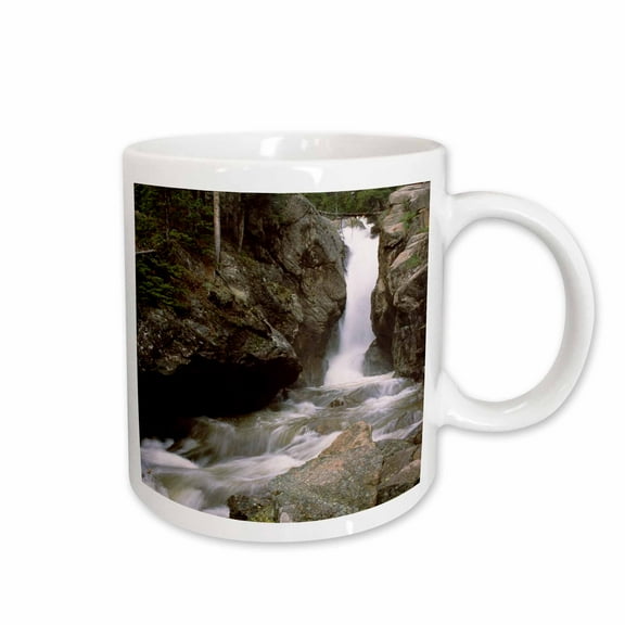 3drose, Chasm Falls Rocky Mountain National Park, 11oz Mug