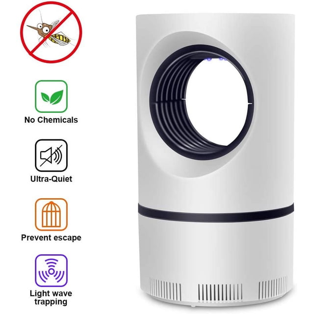 Lámpara eléctrica LED para matar insectos, lámpara USB para mosquitos, lámpara ultravioleta para insectos, lámpara portátil para atrapar insectos, para interiores, oficinas, jardines,