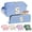 Blue, variant on YOOLIFE Personalized Initial Makeup Bag | Pink Cosmetic Travel Toiletry Bag | 11 12 13 14 15 16 Years Old Girl Gifts, Gifts for Women Preppy Stuff Teen Girl Gift Trendy Stuff Letter A