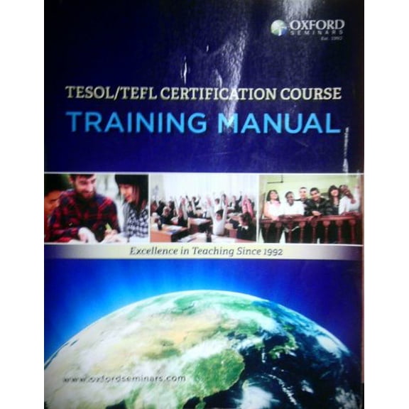 Pre-Owned TESOL/TEFL Certification Course Training Manual (Paperback) 0199002150 9780199002153