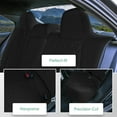 thumbnail image 4 of For Toyota Corolla 2020-2026 FH Group Custom Fit Neoprene Car Seat Covers Waterproof Black - Rear Seat (Headrest - Rear Non Detachable), 4 of 6