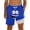 00-Blue555, variant on Tiijoy Boys Swim Trunks Funny Face Print Swim Shorts with Compression Liner, Sizes 5-16