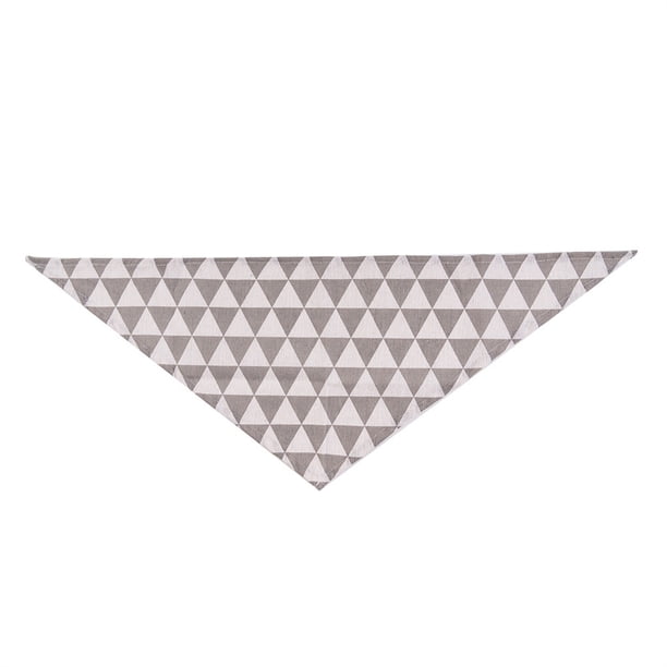 Greeniant Bufanda de baba para 4 estaciones, plegable, de algodón suave, elegante, reutilizable, ajustable, toalla Triangular para mascotas, para cuello Ropa para mascotas gris tipo 2 Greeniant PT003844-04