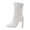 Beige, variant on Ankle Boots for Women Square Toe Side Zipper Short Booties Ladies Comfort Dressy Sock Pump Shoes