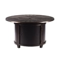 thumbnail image 4 of Aluminum 44-in Round Antique Copper Fire Table Set with Rocking Chairs, 4 of 9