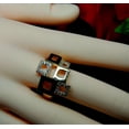 thumbnail image 5 of Geo Modern Statement Ring Black Plate Cubic Zirconia Women Ginger Lyne Collection, 5 of 5