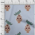 thumbnail image 1 of oneOone Cotton Poplin Fabric Leaves|Bird & Floral Block Fabric Prints By Yard 42 Inch Wide, 1 of 4