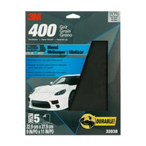 3M Wetordry Sandpaper, 32038, 400 Grit, 9 in x 11 in, 5 per pack, 20 per case