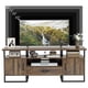 thumbnail image 5 of QinaQin Mueble para TV de 70 pulgadas para pantallas de hasta 75 pulgadas, estilo industrial con cajón y repisas abiertas, ideal para sala o recámara, 5 of 8