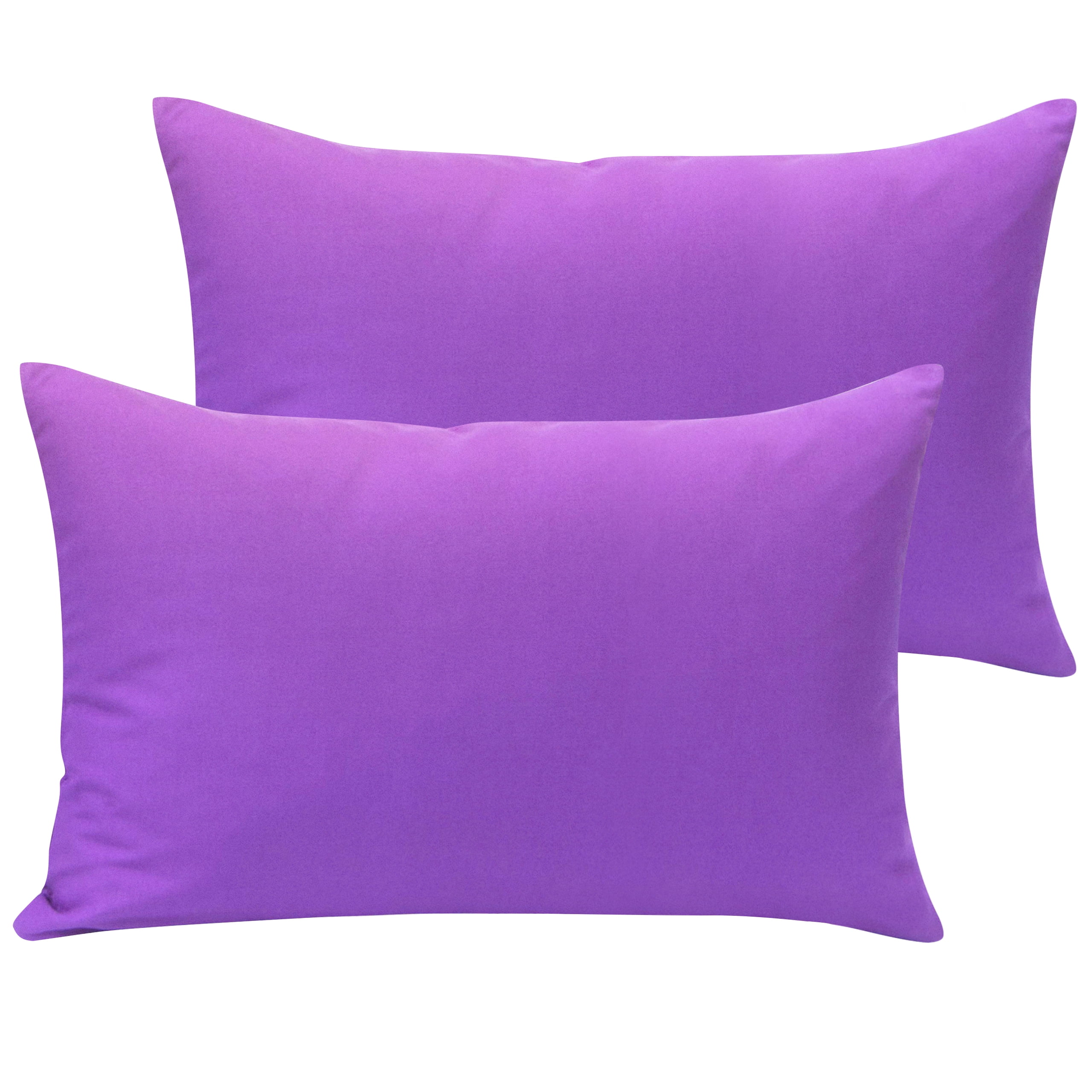 EXQ Home Toddler Pillowcases 14x20 Travel Pillow Case Set of 2 13x18 Purple Small Pillow Case Fits Baby Pillow Sized 12x16 Kids Pillowcases 2 Pack Machine Washable with Envelope Closure 