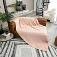 thumbnail image 6 of Comfy Cubs Muslin Blanket, Extra Large Twin 90” x 66”, 6 Layer Cooling Cotton Softness (Blush, Twin), 6 of 8