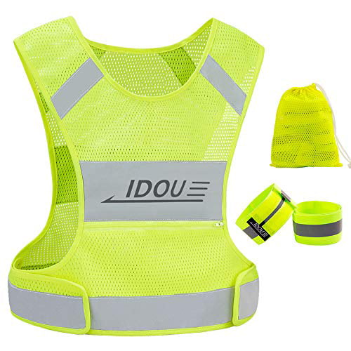 IDOU Reflective Bands for Arm/Wrist/Ankle/Leg,Reflective Running Gear,Biking Accessories for Women and Men