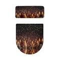 thumbnail image 2 of HELLHERO Holiday Dressing Elastic Edge Elastic Installation 2 Pcs Set with Stretch Toilet Seat Cover Toilet Lid Cover Dustproof, Merry Chrismas, 2 of 6