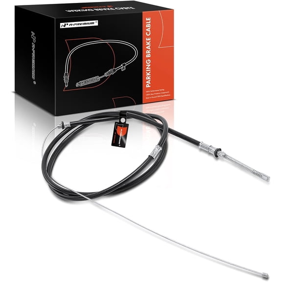 A-Premium Rear Passenger Side Parking Brake Cable Assembly Compatible with Ford Models: F-150 F150 2000 2001 2002 2003 - Replace# XL3Z2A635EA, 3L3Z2A635CA