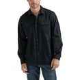 thumbnail image 1 of Camisa Wrangler Authentics de manga larga para hombre, clásica, negra, 1 of 2