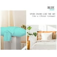 thumbnail image 4 of PiccoCasa 2Pcs Zippered Pillow Cases Breathable Egyptian Cotton, King Cyan, 4 of 7
