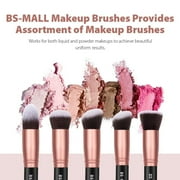 Ustar Makeup Brushes Premium Synthetic Foundation Powder Concealers Eye Shadows Makeup 14 Pcs Brush Set, Rose Golden, with Case