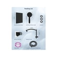 thumbnail image 2 of Shower Head, 10'' High Pressure Rainfall Shower Head/Handheld Shower Combo with 16'' Adjustable Arc-shaped Shower Extension Arm, 7-Spray, 71'' Hose Ad, 2 of 4