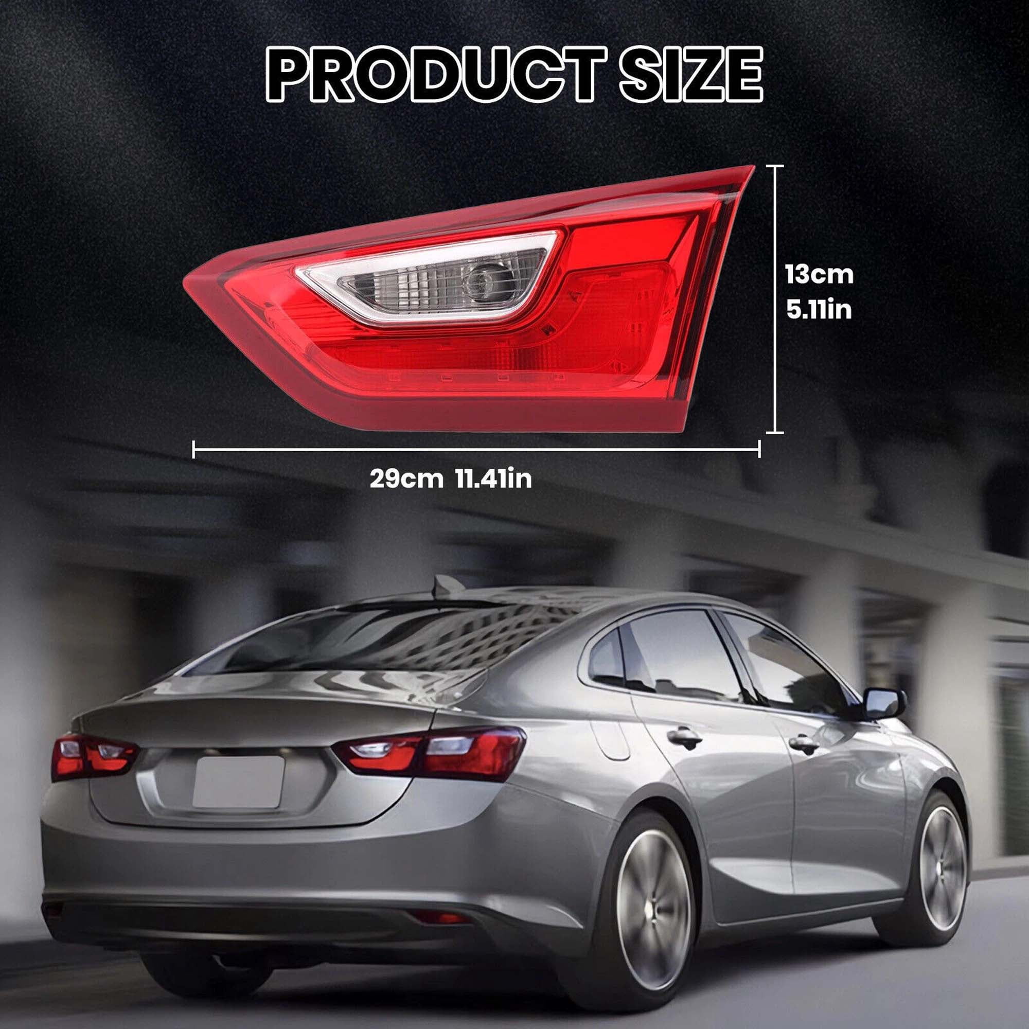 MZORANGE Right Rear Tail Light Brake Lamps For Chevrolet Malibu XL 2016-2019 Inner Tail Light Brake Lamps Driving Light Passenger Side