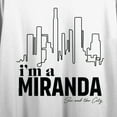 thumbnail image 2 of Sex and the City I'm A Miranda Women's White Crop Tee-Large, 2 of 3