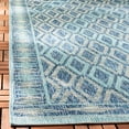 thumbnail image 4 of SAFAVIEH Courtyard Vermont Geometric Indoor/Outdoor Area Rug, Navy/Aqua, 10' x 14', 4 of 9
