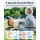 thumbnail image 3 of Ventilador de camping de 24000 mAh – Ventilador de batería recargable desmontable de 9 pulgadas con luz y gancho para tienda de campaña, al aire libre – Ventilador de mesa USB con 4 velocidades para p, 3 of 5