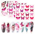 thumbnail image 3 of 9 Uds pegatinas de mariposa para uñas color blanco y negro pegatinas para uñas de mariposa decoración de uñas, 3 of 5