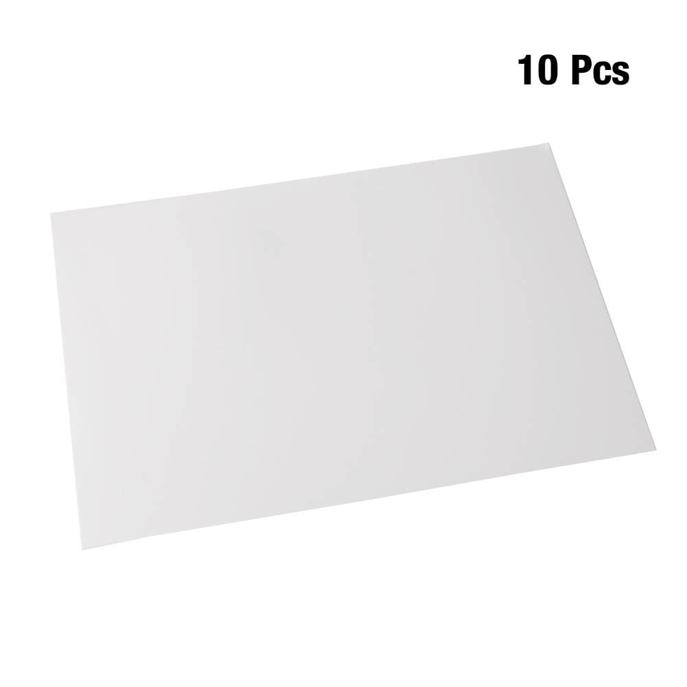 10pcs Clear Shrink Film Sheets Heat Shrinkable Paper for Craft Fine Polish 