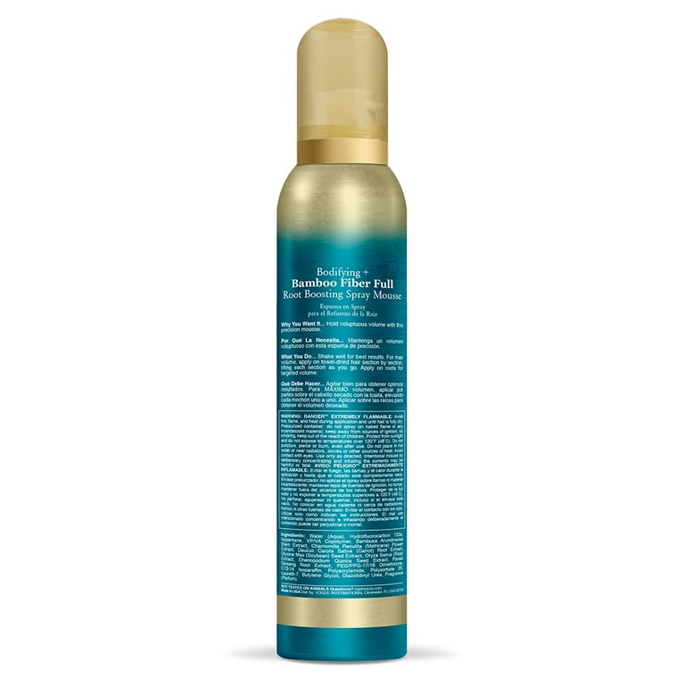 OGX Bodifying + Bamboo Fiber Full Root Boosting Spray Mousse 7.75