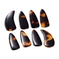 thumbnail image 1 of Fiocias 8 Pieces Guzheng Finger Picks Children Guzheng Nail Covers Fingertip Covers Chinese Zither Finger Picks Musical Instrument Accessories Comfortable Polymer Composite Material Brown, 1 of 8