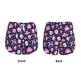 thumbnail image 3 of Daiia Skull mushroom space Pattern Women's 2 in 1 Running Shorts - Lightweight Athletic Workout Gym Yoga Shorts Liner with Phone Pockets-X-Large, 3 of 7