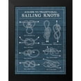 thumbnail image 2 of Urban, Mary 15x18 Black Modern Framed Museum Art Print Titled - Vintage Sailing Knots I, 2 of 5