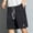 Black, variant on YLSDY Fashion Mens Casual Mid Waist Pant Short Cargo Pant Solid Splice Pocket Shorts Fashion Drawstring Solid Loose Pant Short Fitness Sports Shorts Black XXXL