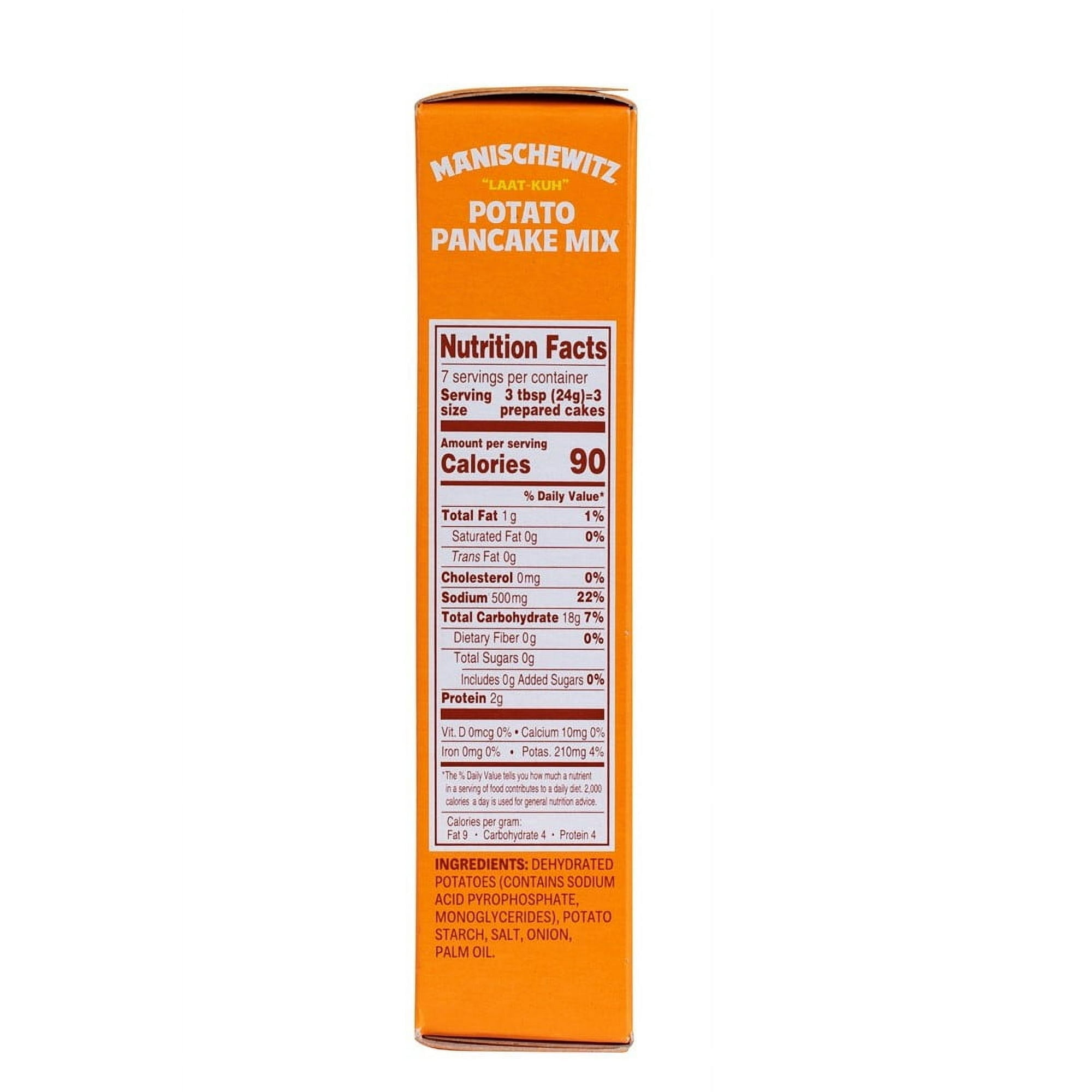 Pack of 6, Manischewitz Potato Pancake Mix, 6 oz